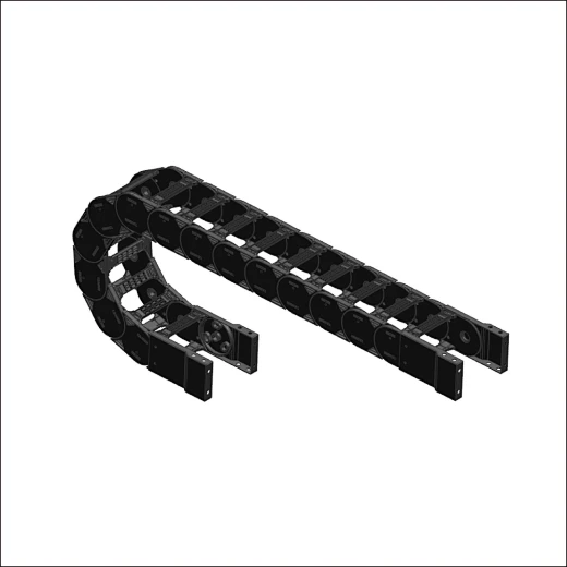 Industrial-grade catrac cable carrier for automated systems.